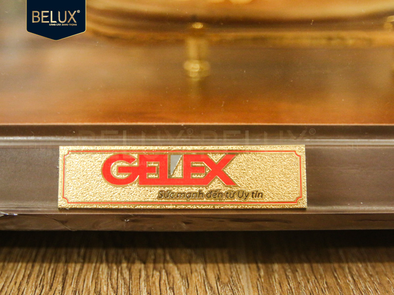 Lô mô hình thuyền Gelux 31x12x22cm mạ vàng 24k thiết kế theo yêu cầu